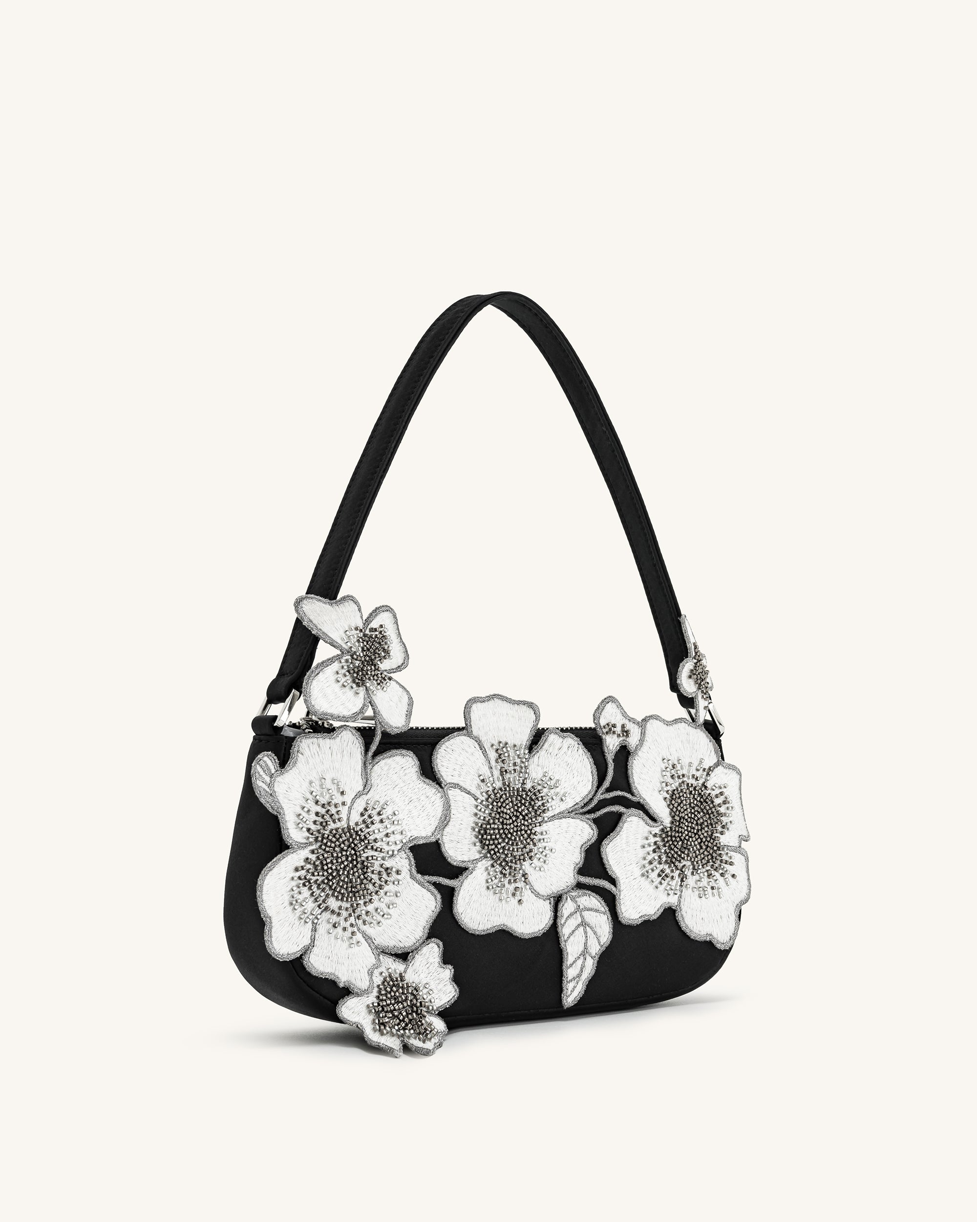 Black and white shoulder bag on sale