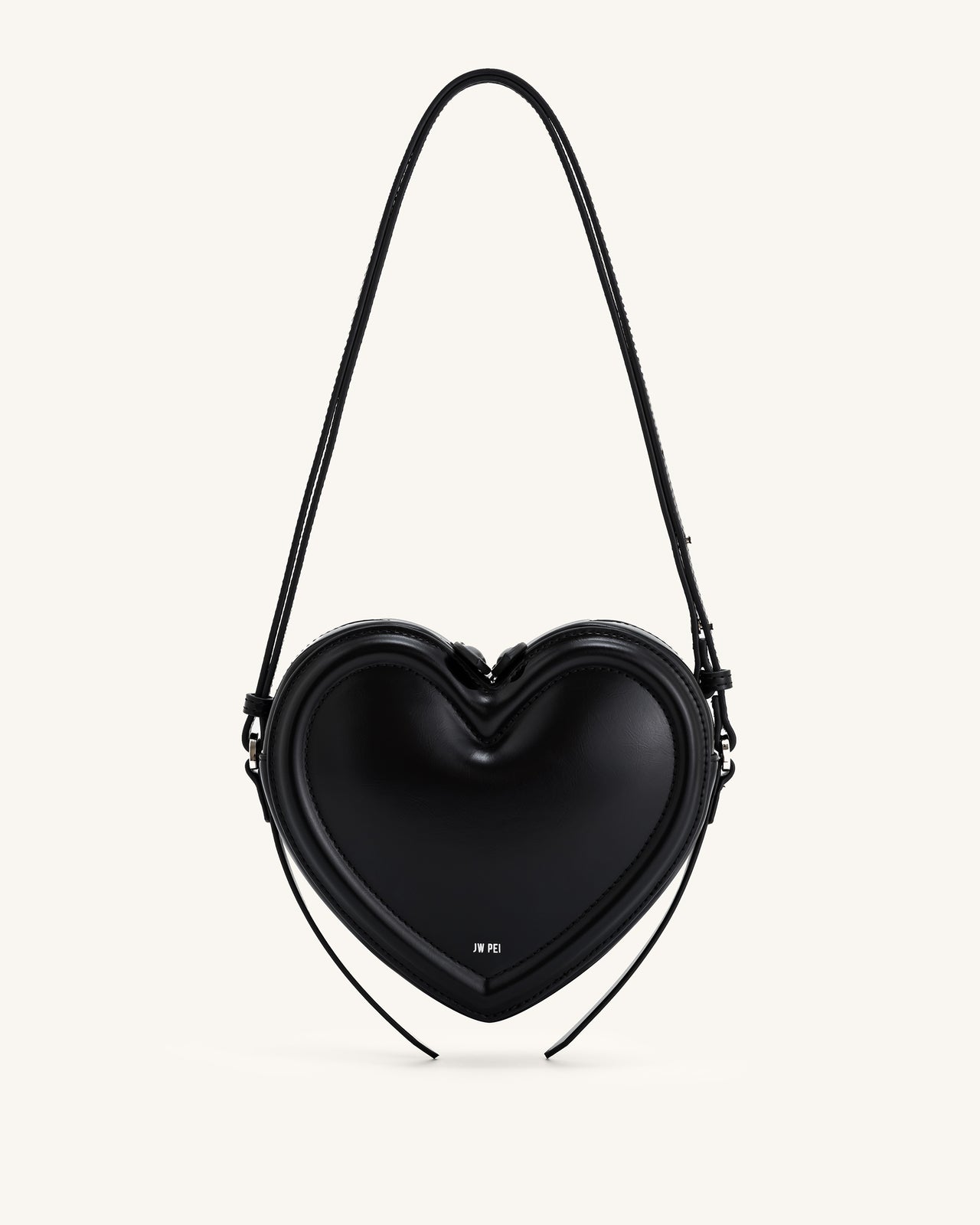 Arlene Herzförmige Tasche - Schwarz
