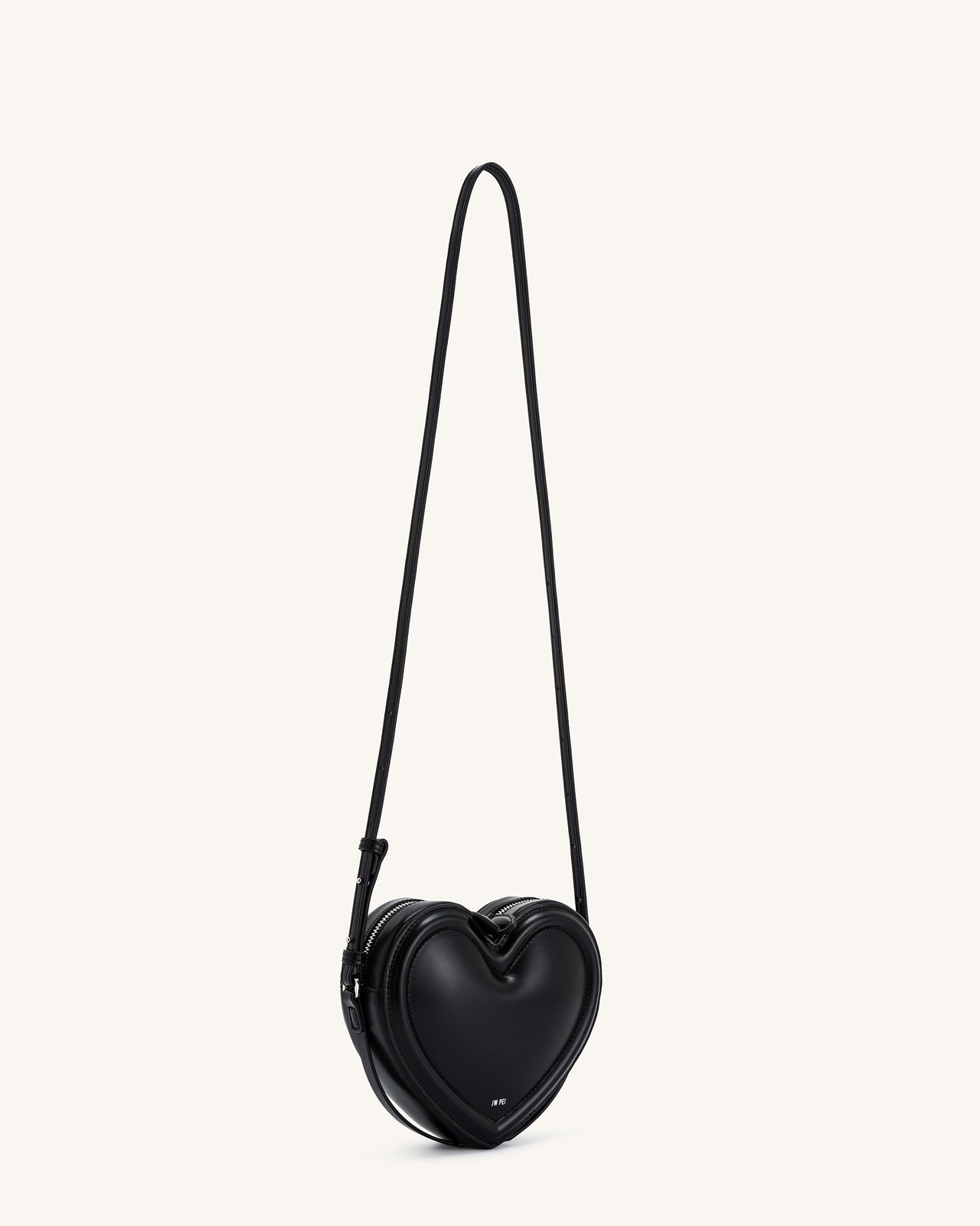 Arlene Herzförmige Tasche - Schwarz
