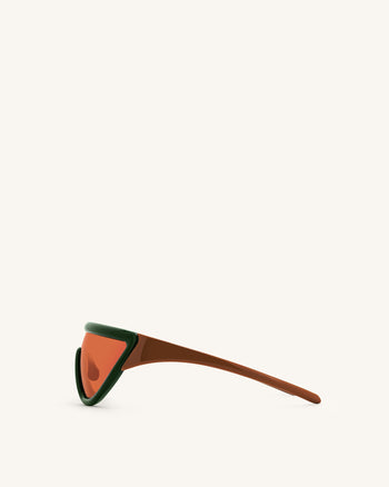 Angelica D Rahmen-Sonnenbrille - Grün