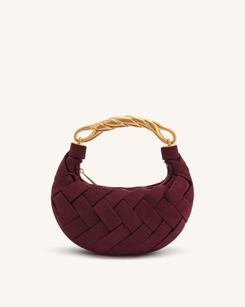 Orla Gewebte Handtasche - Weinrot