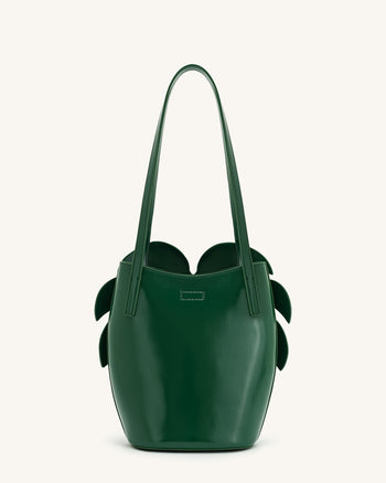 Cecelia Blattform Schultertasche - Grün