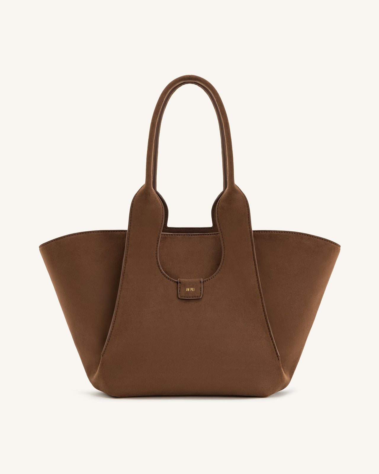 Cara Tasche aus Kunstwildleder - Mocha Braun