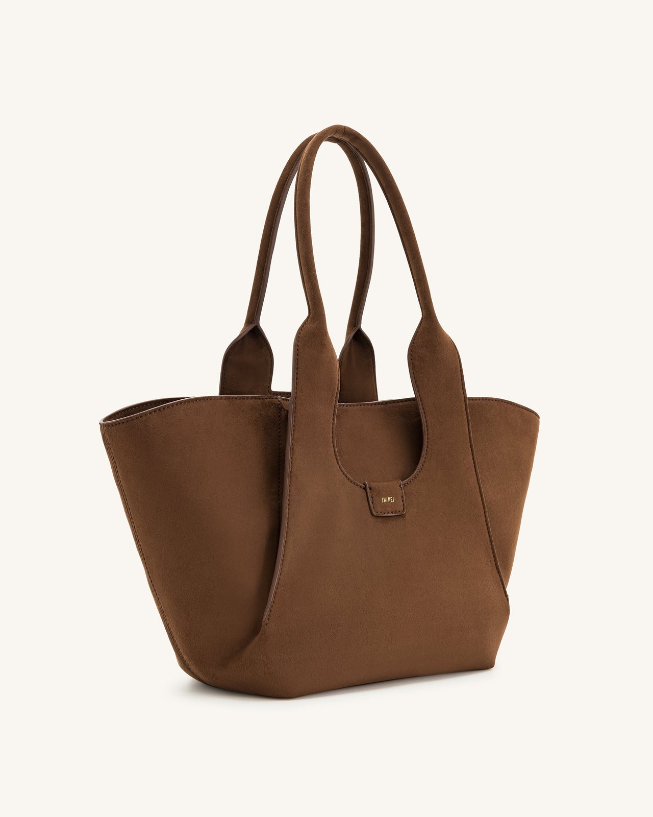 Cara Tasche aus Kunstwildleder - Mocha Braun