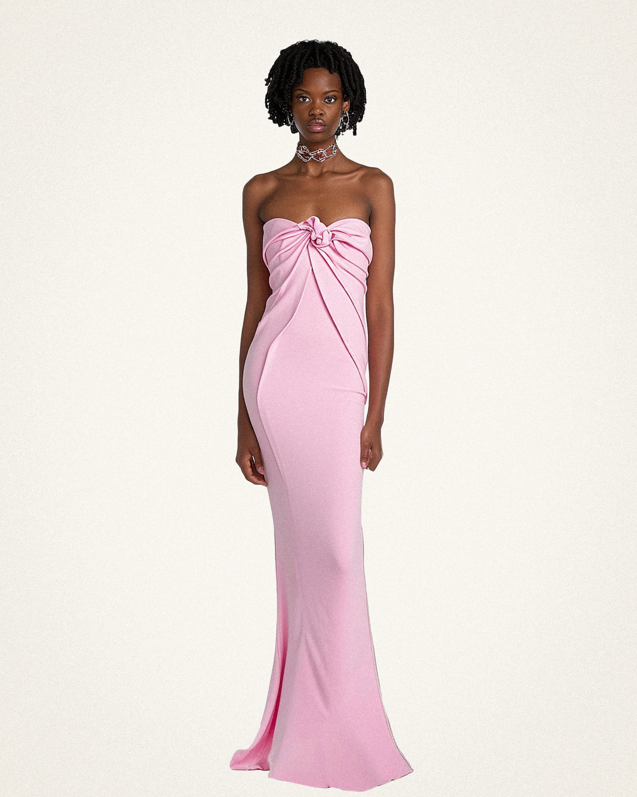 Olivia Rosa Maxi-Tubenkleid - Rosa