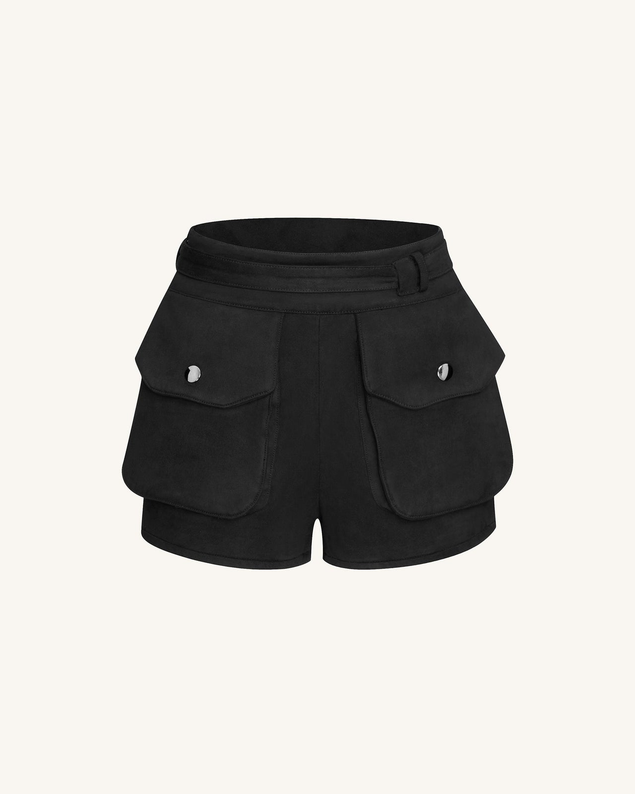 Abigail High-Waisted Utility-Shorts - Schwarz